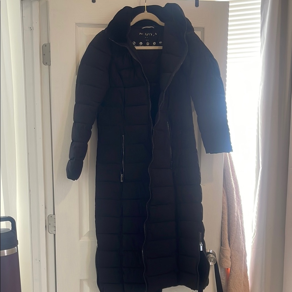 Black Long Puffer Coat